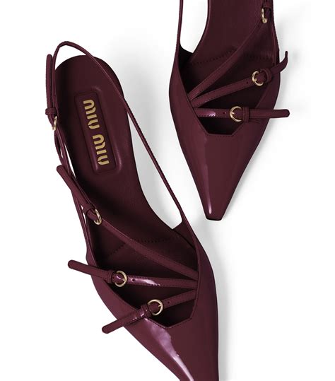 miu miu red slingback|Miu Miu 55mm Slingback Pumps .